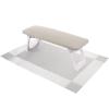 ibasenice Nail Armrest Pillow, Non-Slip Manicure Hand Rest with Storage Compartment, Adjustable, Gray view 1