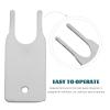 Toilet Paper Dispenser Key, Plastic, Silver, 1 Pc. view 3