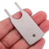 Toilet Paper Dispenser Key, Plastic, Silver, 1 Pc. view 4
