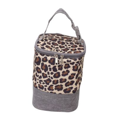 OVAQUIXI Waterproof Insulated Breast Milk Bag, 3 L, Oxford Fabric, Leopard Print