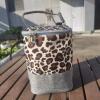 OVAQUIXI Waterproof Insulated Breast Milk Bag, 3 L, Oxford Fabric, Leopard Print view 3