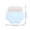 SWOOMEY 2-Piece Cat Comb for Long-Haired Cats, Cat Paw Shape view 2