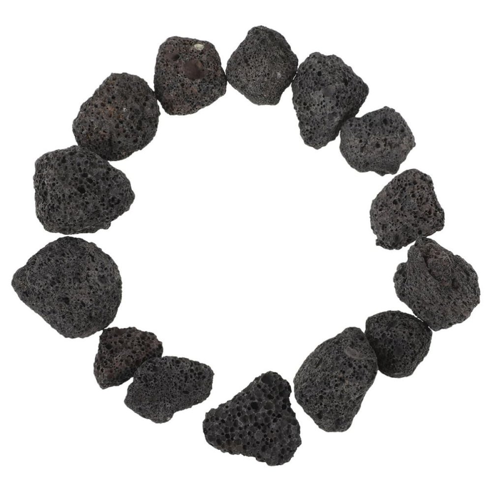 HAKIDZEL Black Volcanic Stones for Aquarium and Potted Plants