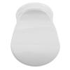 White Plastic Shower Footrest with Suction Cup view 1