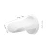 White Plastic Shower Footrest with Suction Cup view 2