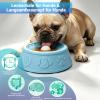 Slow Feeder Dog Bowl with Rolling Ball, Silicone Lick Bowl for Dogs view 2