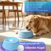 Slow Feeder Dog Bowl with Rolling Ball, Silicone Lick Bowl for Dogs view 3