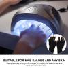 OATIPHO Fingerless UV Protection Gloves for Gel Nail Manicures, 2-Piece Set view 3