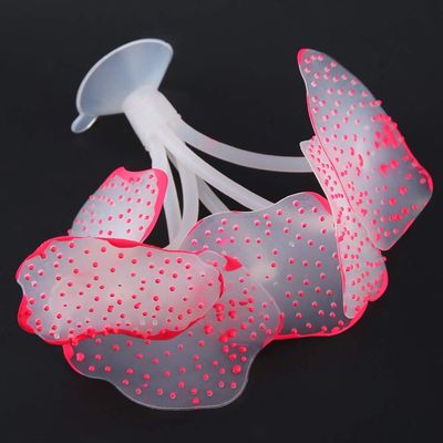 Alomejor Simulation Silicone Artificial Coral Aquarium Decoration Ornament Natural Realistic Effect for Aquarium Blue 8 cm (Red)