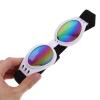 Foldable Dog Sunglasses with UV Protection, ABS, White, Summer Halloween Party view 3