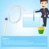 Alomejor Manual Aquarium Water Changer view 2