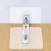 JECOMPRIS Self-Adhesive Furniture Anchors, 6-Pack, PVC and Stainless Steel, No-Drill Anti-Tip Safety for Furniture and Cabinets view 4