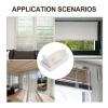 TOMETURE 20-Piece Plastic End Caps for Roller Blind Rods, White view 3