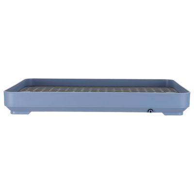 JUMPLAWN Drip Tray for Cat Water Fountains, Reusable Leak-Resistant Mat, Blue
