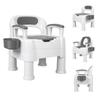 Soixehet Commode Chair for Elderly, 220 lb Capacity, with Storage Basket view 1