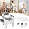 Soixehet Commode Chair for Elderly, 220 lb Capacity, with Storage Basket view 2
