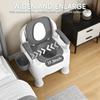 Soixehet Commode Chair for Elderly, 220 lb Capacity, with Storage Basket view 3