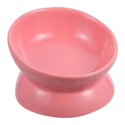 OUNONA Elevated Ceramic Pet Water Bowl