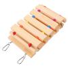 SOLUSTRE Natural Wood Chicken Toy, Ladder and Swing for Poultry view 1