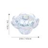 DINHEAROM Large Crystal Glass Cup with Lid for Nail Liquids and Powder view 2
