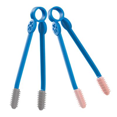 LALAFINA 2-Piece Soft Pet Tear Stain Comb, ABS and Polyethylene, Portable Design for Dogs and Cats