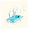 CHILDWEET Portable PP Bottle Drying Rack with 6 Hooks for Baby Bottles and Nipples, Space-Saving Tree Branch Design view 2