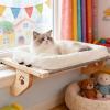 GMBYLBY Cat Hammock, Portable Hanging Design, Removable Washable Fabric, Wood and Metal Frame view 2