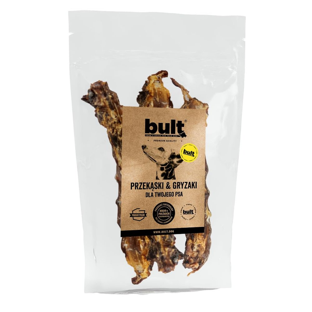 BULT Natural Wet Food for Dogs, Duck Neck Chews, 3 Pieces