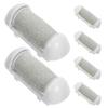 ABOOFAN Electric Callus Remover Replacement Roller Heads, 6 Count view 1