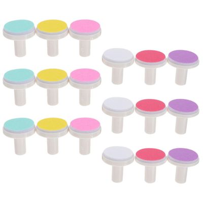 CHICAMPERA 18-Piece Baby Nail File Sanding Heads, Random Color