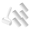 Generic Portable Pet Hair Lint Roller with 7 Replacement Rolls, White view 1