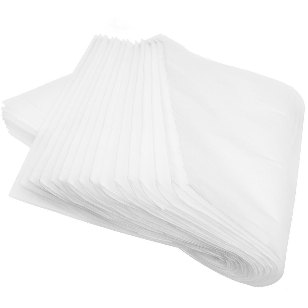 ibasenice Reusable Nonwoven Disposable Bed Sheets for Massage Tables, White, 40 Count