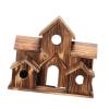 QUILSTM Hanging Birdhouse, Cozy Wooden Garden Shelter view 1