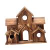 QUILSTM Hanging Birdhouse, Cozy Wooden Garden Shelter view 2