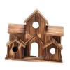 QUILSTM Hanging Birdhouse, Cozy Wooden Garden Shelter view 4
