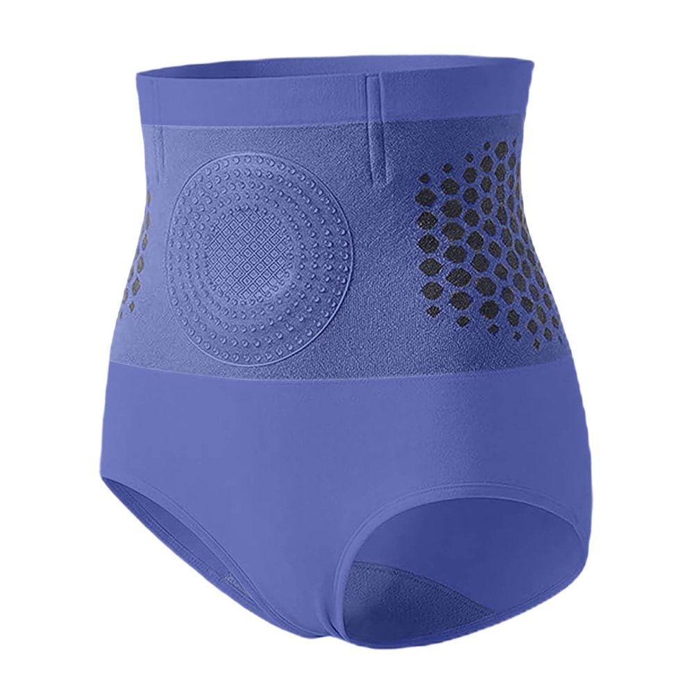 Thermogenic Fat-Burning Shaping Shorts for Women, 4-in-1 Microparticle Sculpting Shorts (Blue, M)