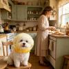 Dog Head Mesh Mask, Adjustable Feeding Protection view 2