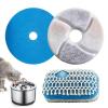 Cat Water Fountain Replacement Filters with Activated Carbon, Cotton Filter Sheets and Sponges, 10.5 x 10.5 cm, 2-Pack view 1