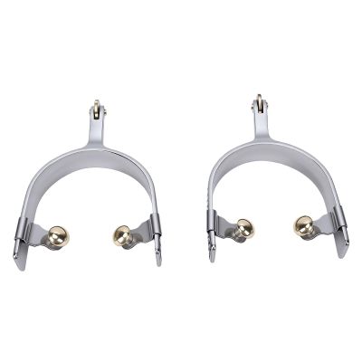 Annadue Stainless Steel Horse Spurs, Cowboy Spurs with Gear, Riding Accessories for Men, Boot Spurs for Roping Training