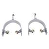 Annadue Stainless Steel Horse Spurs, Cowboy Spurs with Gear, Riding Accessories for Men, Boot Spurs for Roping Training view 1