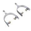 Annadue Stainless Steel Horse Spurs, Cowboy Spurs with Gear, Riding Accessories for Men, Boot Spurs for Roping Training view 2