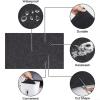 Vibsky Large Washable Substrate Mat for Reptiles, Soft Carpet Insert for Bearded Dragons, Snakes, and Turtles, Black view 4