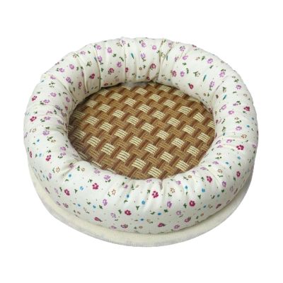 Hedgehog Bed, Floral Pattern, Breathable, Cute, Round, Universal