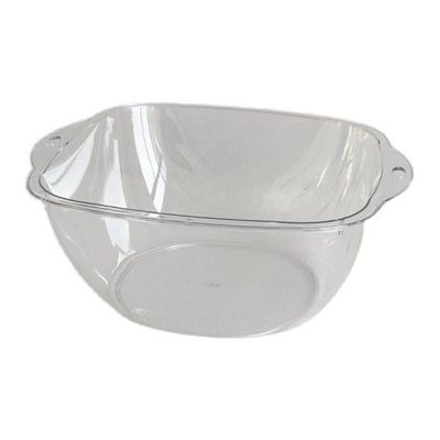 Transparent PET Plastic Wash Basin, Portable, Large Capacity, Versatile, Modern Design