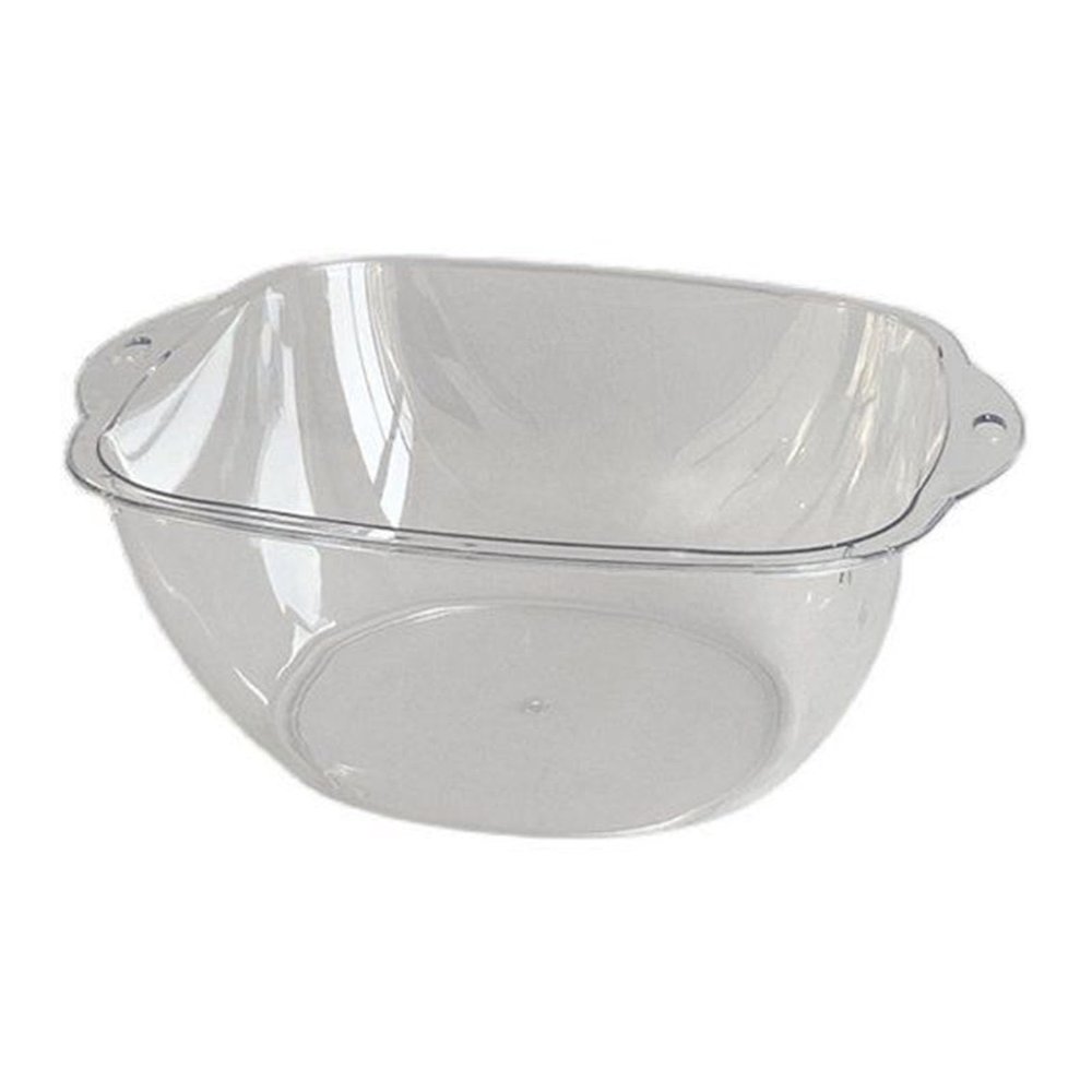 Transparent PET Plastic Wash Basin, Portable, Large Capacity, Versatile, Modern Design