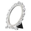 ibasenice Vintage Makeup Mirror, Silver Zinc Alloy, Stable Stand Base view 1