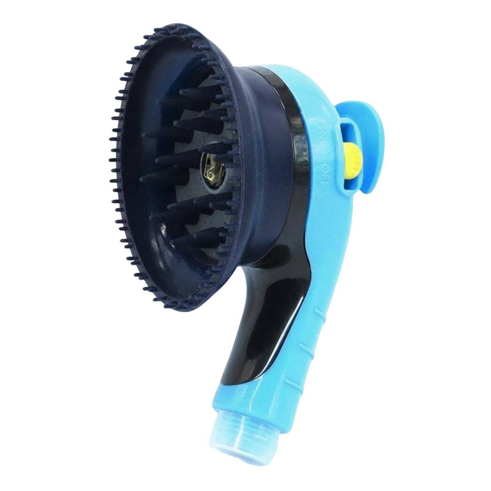 Pet Shower Head with Integrated Massage Brush 2-in-1