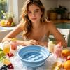 Face Ice Bowl - Foldable Silicone Facial Cooling Bowl with Handles view 3