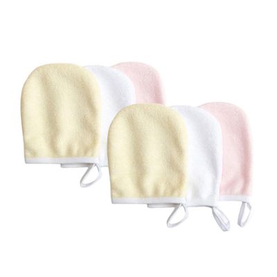 TIDTALEO 6-Piece Microfiber Makeup Remover Pads for Face, Super-Soft, Reusable, Random Color