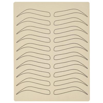Abaodam 1 mm Silicone Eyebrow Practice Skin, 10 Pairs for Microblading